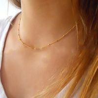 Bohemian Simple Style Star Solid Color Alloy Pearl Chain Inlay Artificial Crystal Rhinestones Gold Plated Silver Plated Women's Choker sku image 7