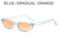 Retro Solid Color Pc Oval Frame Full Frame Women's Sunglasses sku image 2