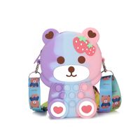 Girl's Little Bear Silica Gel Zipper Kids Wallets main image 2