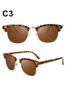 Streetwear Solid Color Tac Oval Frame Full Frame Men's Sunglasses sku image 11