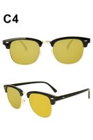 Streetwear Solid Color Tac Oval Frame Full Frame Men's Sunglasses sku image 15