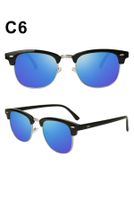 Streetwear Solid Color Tac Oval Frame Full Frame Men's Sunglasses sku image 14