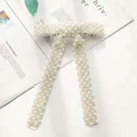 Elegant Sweet Bow Knot Arylic Cloth Hair Clip 1 Piece sku image 8