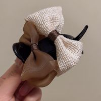 Vintage Style Bow Knot Alloy Cloth Hair Claws sku image 25