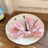 Vintage Style Bow Knot Alloy Cloth Hair Claws sku image 34