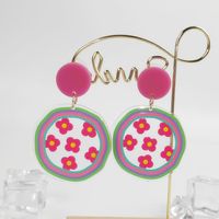 Vacation Plant Fruit Flower Arylic Printing Women's Drop Earrings main image 8