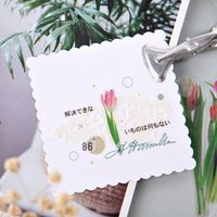 1 Set Flower Class Learning Mixed Materials Vintage Style Stickers main image 5