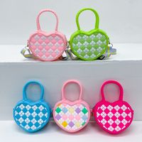 Kid's All Seasons Silica Gel Heart Shape Cute Zipper Handbag main image 6