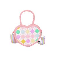Kid's All Seasons Silica Gel Heart Shape Cute Zipper Handbag main image 2
