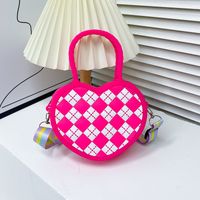 Kid's All Seasons Silica Gel Heart Shape Cute Zipper Handbag sku image 4