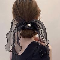 Fashion New Bow Large Simple Retro Hair Rope Women's Headband Headdress sku image 2