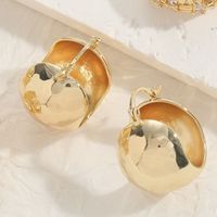 1 Paar Elegant Klassischer Stil Einfarbig Kupfer Überzug Inlay Zirkon 14 Karat Vergoldet Ohrringe sku image 1