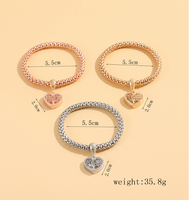 Casual Retro Simple Style Heart Shape Alloy Wholesale Bracelets main image 3