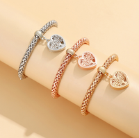 Casual Retro Simple Style Heart Shape Alloy Wholesale Bracelets main image 2