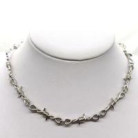 Punk Commute Solid Color Alloy Plating Silver Plated Unisex Necklace Choker main image 1