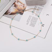 Wholesale Jewelry Simple Style Commute Geometric Alloy Rhinestones Gold Plated Silver Plated Choker main image 1