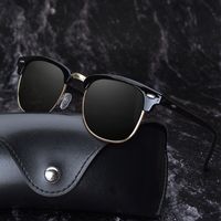 Streetwear Solid Color Tac Oval Frame Full Frame Men's Sunglasses main image 4