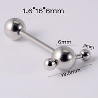 Simple Style Geometric Stainless Steel Plating Tongue Nail sku image 2