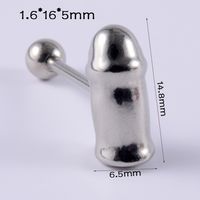 Simple Style Geometric Stainless Steel Plating Tongue Nail sku image 13