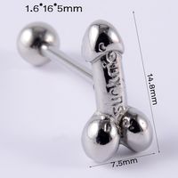 Simple Style Geometric Stainless Steel Plating Tongue Nail sku image 9