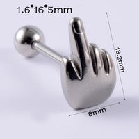 Simple Style Geometric Stainless Steel Plating Tongue Nail sku image 14