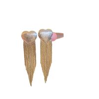 1 Pair Basic Heart Shape Copper Plating Earrings main image 4