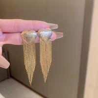 1 Pair Basic Heart Shape Copper Plating Earrings sku image 3