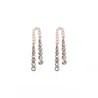 Glam Tassel Alloy Inlay Artificial Pearls Rhinestones Women's Drop Earrings main image 5
