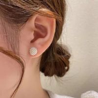Elegant Geometric Alloy Inlay Artificial Pearls Women's Ear Studs main image 5