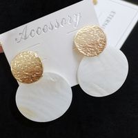 Exaggerated Round Alloy Shell Plating Women's Drop Earrings main image 4
