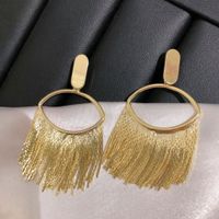 Modern Style Solid Color Metal Patchwork Women's Drop Earrings sku image 3