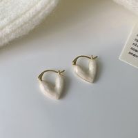 1 Paar Elegant Süss Herzform Kupfer Überzug Ohrringe main image 2