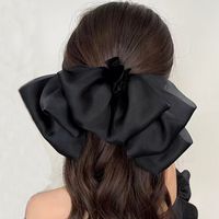 Fashion Bow Knot Cloth Inlay Artificial Gemstones Hair Clip 1 Piece sku image 3