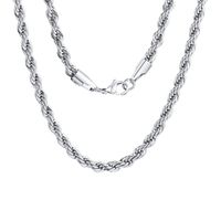 Basic Geometric Stainless Steel Plating Necklace sku image 24