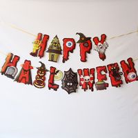 Halloween Letter Stripe Paper Party Flag sku image 14
