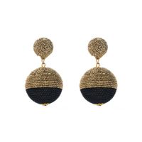 Modern Style Artistic Round Alloy Plating Gold Plated Women's Drop Earrings main image 4