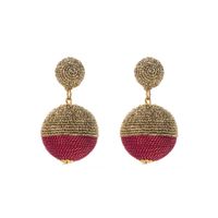 Modern Style Artistic Round Alloy Plating Gold Plated Women's Drop Earrings main image 2
