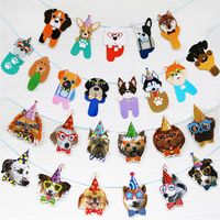 Birthday Dog Paper Party Decorative Props 1 Piece sku image 5