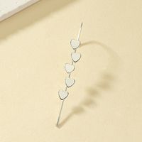Simple Style Artistic Heart Shape Alloy Plating Women's Earrings sku image 1