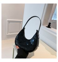 Women's Small All Seasons Pu Leather Streetwear Underarm Bag sku image 1
