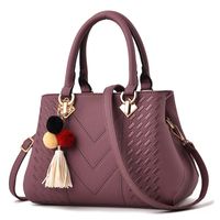 Women's Medium All Seasons Pu Leather Classic Style Handbag sku image 1