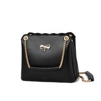 Women's Medium Pu Leather Solid Color Classic Style Square Zipper Crossbody Bag main image 5