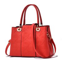 Women's Large All Seasons Pu Leather Classic Style Handbag sku image 2