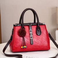 Women's Large All Seasons Pu Leather Classic Style Handbag sku image 12