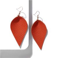 Leather Leaf Earrings Are Uniquely Simple sku image 9