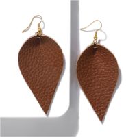 Leather Leaf Earrings Are Uniquely Simple sku image 12