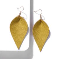 Leather Leaf Earrings Are Uniquely Simple sku image 8