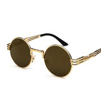 Casual Retro Solid Color Ac Round Frame Full Frame Women's Sunglasses main image 3