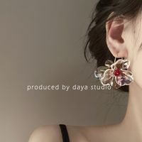 Elegant Lady Flower Arylic Alloy Women's Earrings main image 4