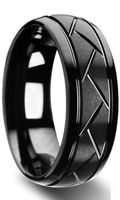 Simple Style Lines Stainless Steel Unisex Rings main image 2